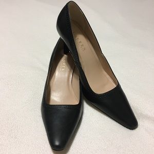 LAUREN Ralph Lauren genuine leather black pumps